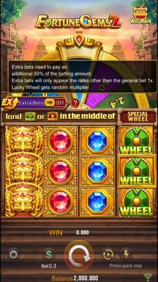 Fortune Gems 2 - Trò Chơi Slot Sức Mạnh Khó Cưỡng Giữ Lên Cấp Độ Cao